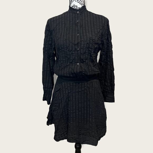 Zadig & Voltaire Rama Raye Silk Button Up Dress size S - Picture 3 of 14